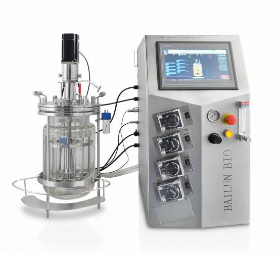 Double glass bioreactor off situ